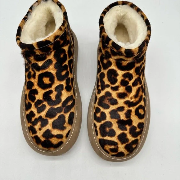 Australia Luxe Collective Pisces Leopard Print Ankle Boots Size 8 NWT - Picture 6 of 7